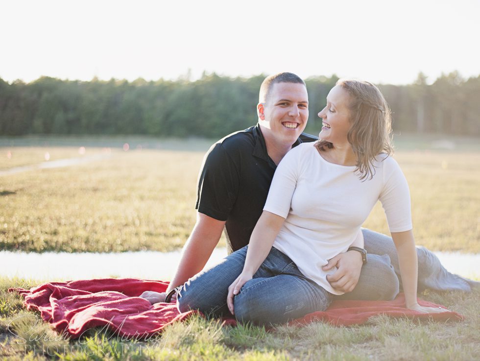 Kingston New England Cranbery Bog Engagement Session - Sarah Murray Photography