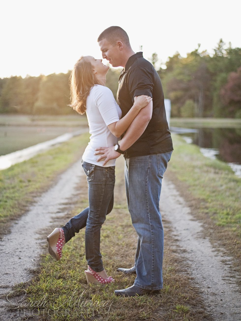 Kingston New England Cranbery Bog Engagement Session - Sarah Murray Photography