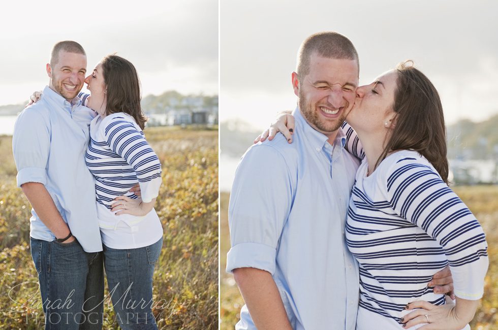 Marthas Vineyard Lighthouse Beach Engagement - Sarah Murray Photography