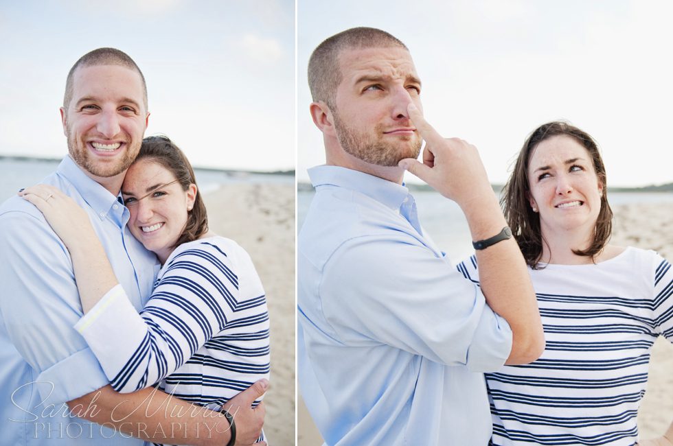 Marthas Vineyard Lighthouse Beach Engagement - Sarah Murray Photography