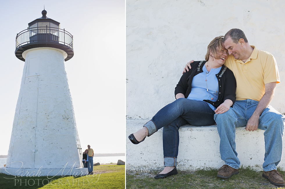 Engagement Session at Ned's Point Lighthouse in Mattapoisett, Massachusetts - Sarah Murray Photography