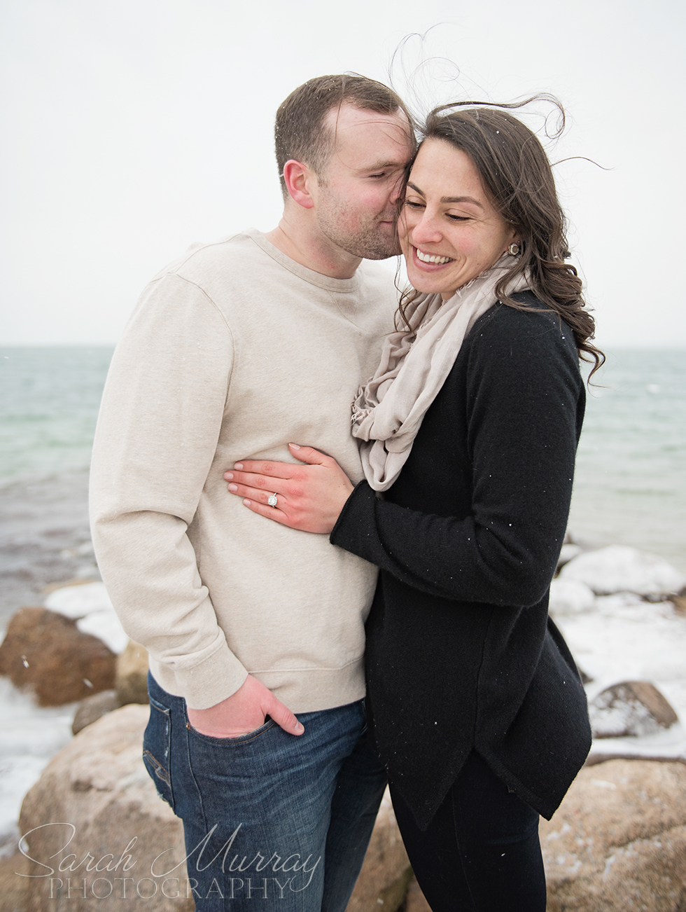 Cape Cod Beach Engagement Session in Falmouth, Massachusetts - Sarah Murray Photography