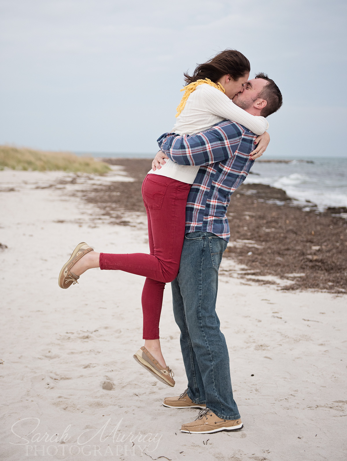 Seagull Beach Cape Cod Engagement Session in Yarmouth, Massachusetts - Sarah Murray Photography