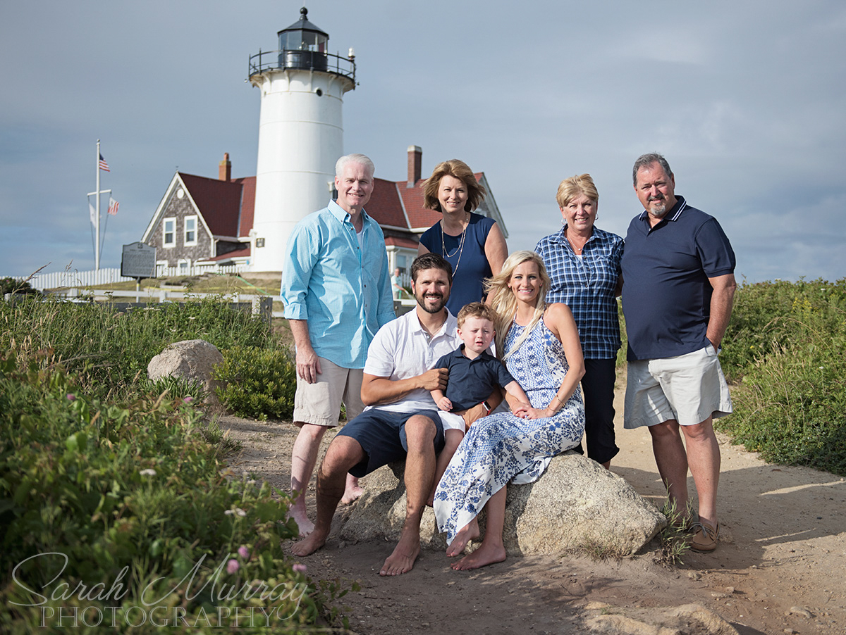Nobska Lighthouse Beach Cape Cod Family Photo Session in Falmouth, Massachusetts - Sarah Murray Photography