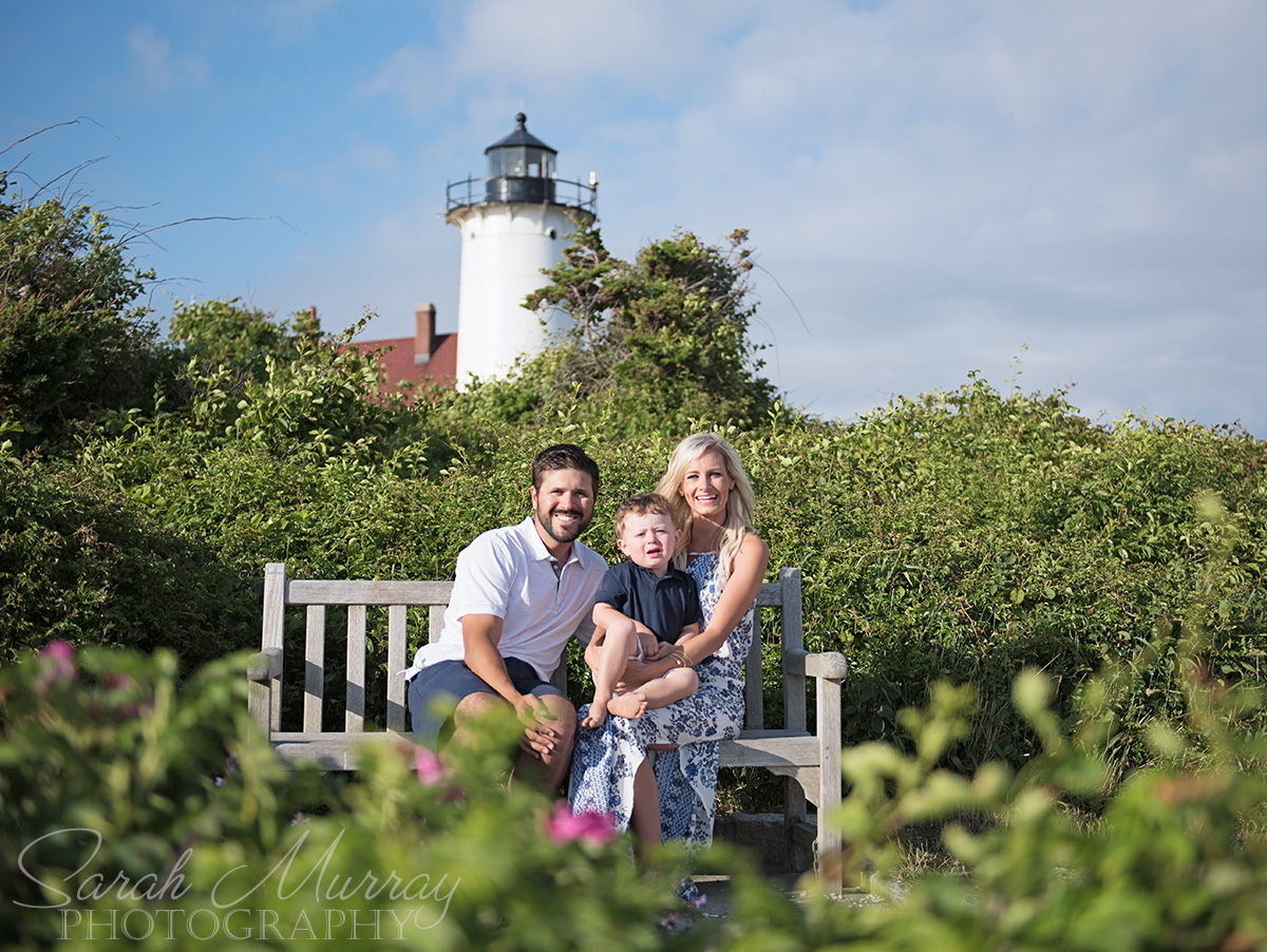 Nobska Lighthouse Beach Cape Cod Family Photo Session in Falmouth, Massachusetts - Sarah Murray Photography